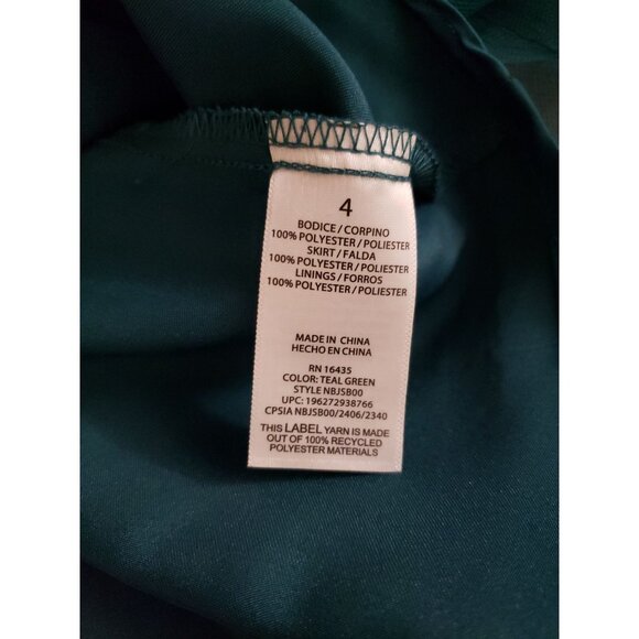 NWT Kensie Girl Teal Green Midi Dress - Size 4 - Picture 5 of 8